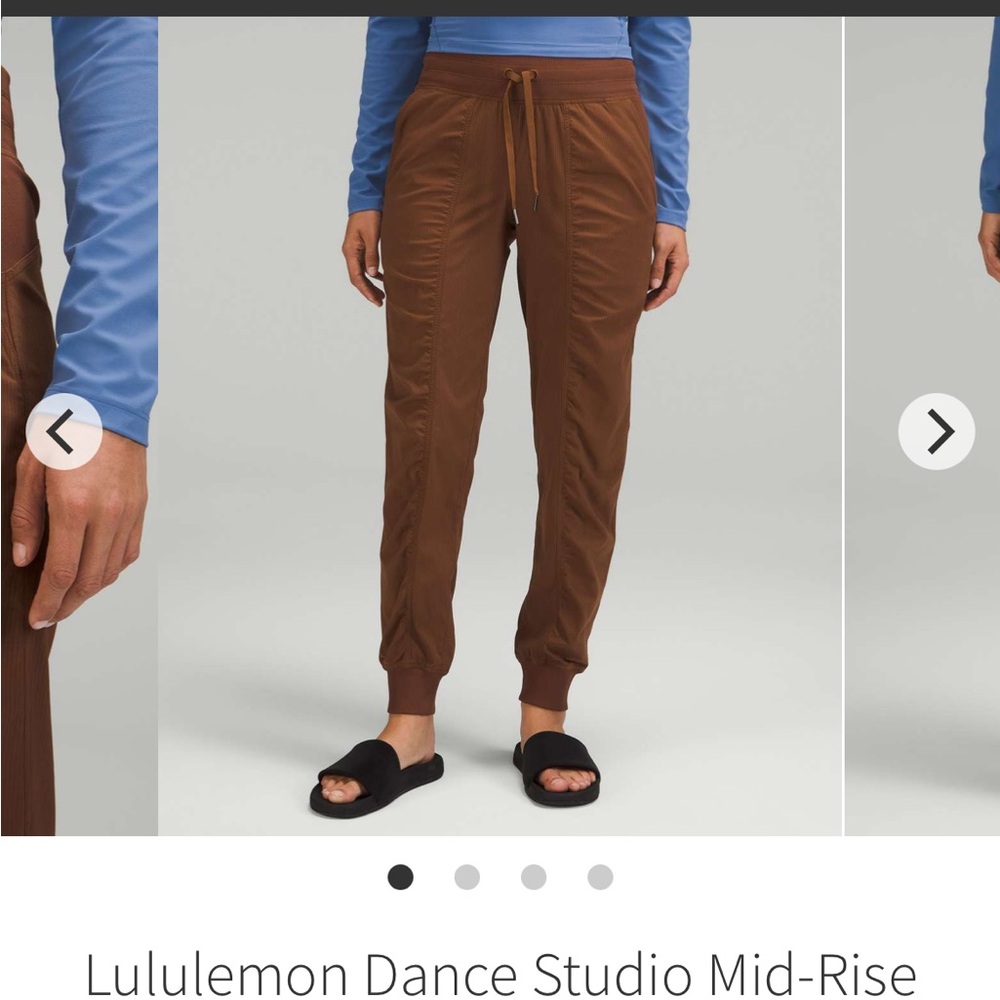Lululemon roasted brown dance studio jogger
